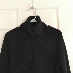 H&M hm black knit warm long sweater